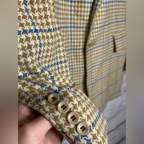 SOLD🍓VINTAGE - Houndstooth Overcoat Blazer - Picture 2 of 10